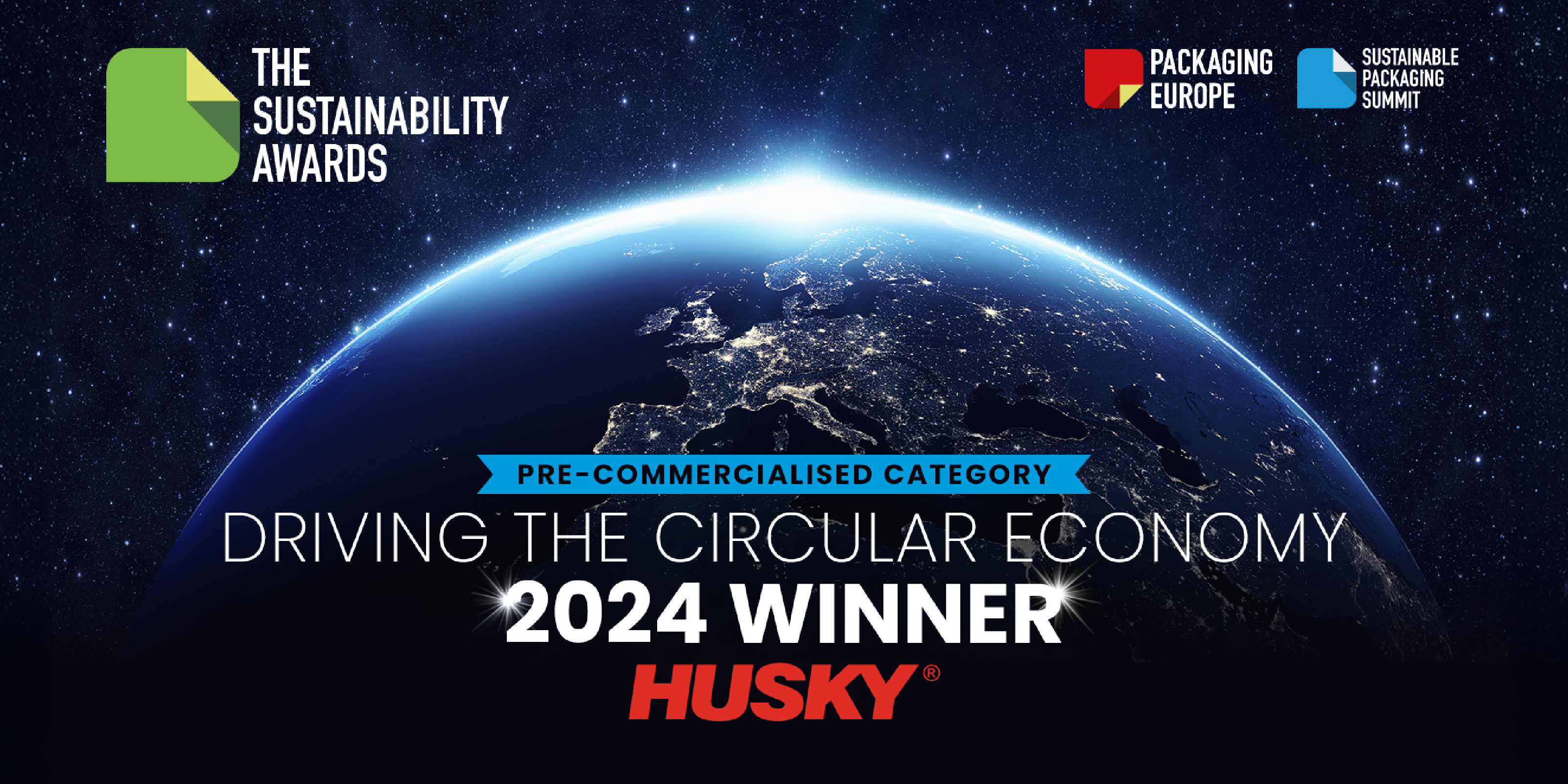 Husky recognized for leading in beverage packaging circularity.